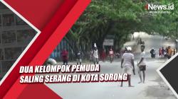Video Dua Kelompok Pemuda Saling Serang di Kota Sorong