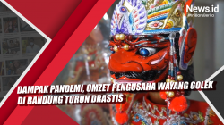 Video Dampak Pandemi, Omzet Pengusaha Wayang Golek di Bandung Turun Drastis