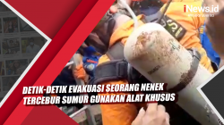 Detik-Detik Evakuasi Seorang Nenek Tercebur Sumur Gunakan Alat Khusus