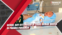 Video Heboh, Bayi Ditemukan di Teras Rumah Warga di Padang Pariaman