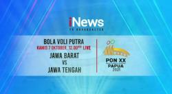 Live di iNews! Tim Voli Putra Jawa Tengah Vs Jawa Barat pada Semifinal PON XX Papua