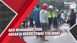 Video Bocah di Bekasi Tewas Terlindas usai Nekat Adang Truk