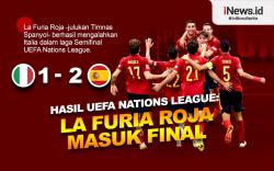 Infografis Timnas Spanyol Melaju ke Final UEFA Nations League
