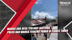 Video Warga Dua Desa Terlibat Bentrok, Polisi dan Warga Terkena Panah di Flores Timur
