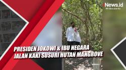 Video Presiden Jokowi dan Ibu Negara Jalan Kaki Susuri Hutan Mangrove di Badung Bali