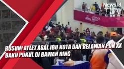 Video Atlet Asal Ibu Kota dan Relawan PON XX Baku Pukul di Bawah Ring