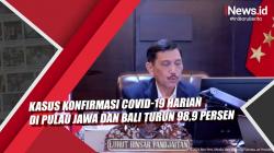Video Kasus Konfirmasi Covid-19 Harian di Pulau Jawa dan Bali Turun 98,9 Persen