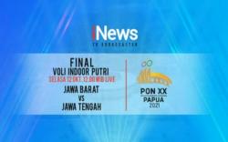 Live di iNews! Berebut Emas, Tim Voli Putri Jawa Barat Tantang Jawa Tengah