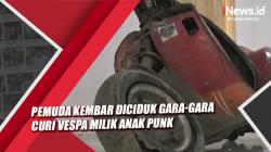 Video Pemuda Kembar di Palembang Diciduk Gara-Gara Curi Vespa Milik Anak Punk<