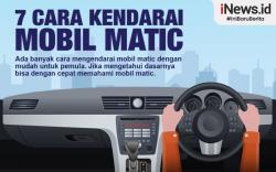 Infografis Cara Mengendarai Mobil Matic 
