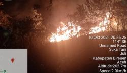 Hutan dan Lahan Krueng Simpoe Terbakar, Tak Ada Korban Jiwa