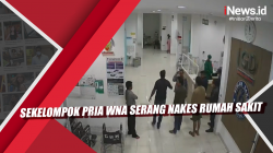 Video Sekelompok Pria WNA Serang Nakes Rumah Sakit
