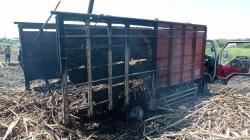Panen Tebu di Rembang Gempar, Truk Pengangkut Mendadak Terbakar