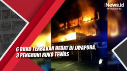 Video 6 Ruko Terbakar Hebat di Jayapura, 3 Penghuni Ruko Tewas