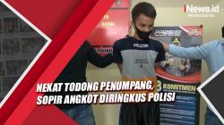 Video Sopir Angkot di Palembang Diringkus Polisi usai Nekat Todong Penumpang<