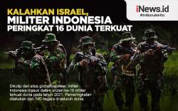 Infografis Kalahkan Israel, Militer Indonesia Peringkat 16 Dunia Terkuat<