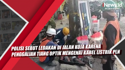 Video Polisi Sebut Ledakan di Jalan Koja karena Penggalian Tiang optik Mengenai Kabel Listrik PLN