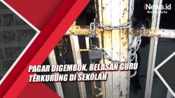 Video Belasan Guru Terkurung dalam Sekolah di Padang usai Pagar Digembok Orang