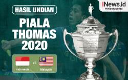 Infografis Hasil Undian Piala Thomas 2020: Indonesia Vs Malaysia di Perempat Final