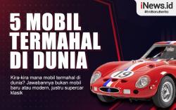 Infografis 5 Mobil Termahal di Dunia, Nomor 1 Tembus Rp991 Miliar