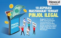 Infografis 10 Aspirasi Masyarakat terkait Pinjol Ilegal