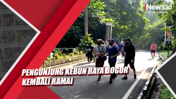 Video Pengunjung Kebun Raya Bogor Kembali Ramai