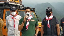 Sandiaga Uno Resmikan Pembangunan Jembatan Gantung Terpanjang di Dunia <