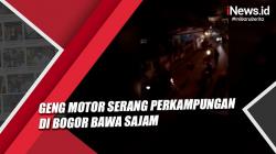 Video Geng Motor Serang Perkampungan di Bogor Bawa Sajam