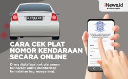 Infografis Cara Cek Plat Nomor kendaraan online