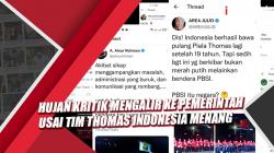 Hujan Kritik Mengalir kepada Pemerintah usai Tim Thomas Indonesia Juara