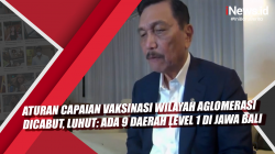 Video Aturan Capaian Vaksinasi Wilayah Aglomerasi Dicabut, Luhut: Ada 9 Daerah Level 1 di Jawa Bali