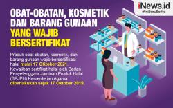 Infografis Obat-obatan, Kosmetik dan Barang Gunaan yang Wajib Bersertifikat