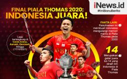 Infografis Indonesia Juara Piala Thomas 2020