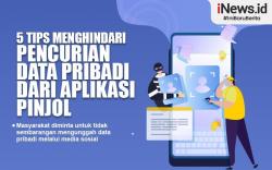 Infografis 5 Tips Menghindari Pencurian Data Pribadi dari Aplikasi Pinjol