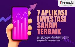 Infografis 7 Aplikasi Investasi Saham Terbaik