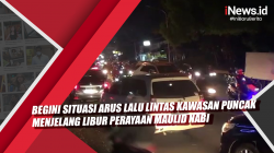 Video Begini Situasi Arus Lalu Lintas Kawasan Puncak Menjelang Libur Perayaan Maulid Nabi