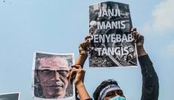 Kritisi 7 Tahun Kepemimpinan Presiden Jokowi, Mahasiswa Gelar Unjuk Rasa