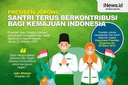 Infografis Presiden Jokowi : Santri Terus Berkontribusi bagi Kemajuan Indonesia