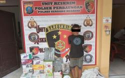 Pria Pengangguran di Sergai Bobol Toko Elektronik, Blender hingga Setrika Digondol