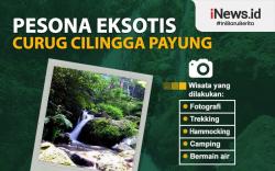 Infografis Pesona Eksotis Curug Cilingga Payung