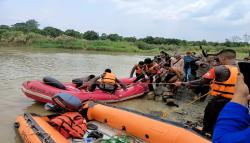 Korban Kedua akibat Tenggelam di Sungai Cilutung Sumedang Ditemukan Meninggal