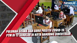 Video Puluhan Siswa dan Guru Positif Covid-19, PTM di 12 Sekolah di Kota Bandung Dihentikan<