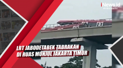 Video LRT Jabodetabek Tabrakan di Ruas Munjul Jakarta Timur