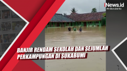 Video Banjir Rendam Sekolah dan Sejumlah Perkampungan di Sukabumi<