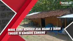 Video Miris, Guru Honorer Asal Ngawi 3 Tahun Tinggal di Kandang Kambing