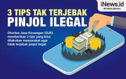 Infografis 3 Tips Tak Terjebak Pinjol Ilegal