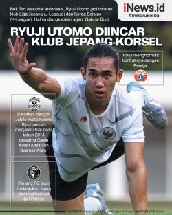 Infografis Ryuji Utomo Dilirik Klub Jepang dan Korea Selatan