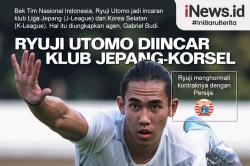 Infografis Ryuji Utomo Dilirik Klub Jepang dan Korea Selatan