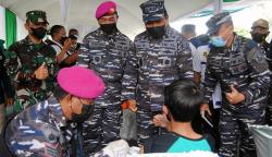 TNI AL Gelar Serbuan Vaksinasi di Kabupaten Bogor