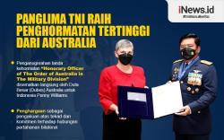 Infografis Panglima TNI Raih Penghormatan Tertinggi dari Australia